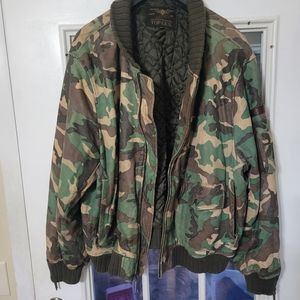 Top Gun 3xl men's camouflage Bomber jacket